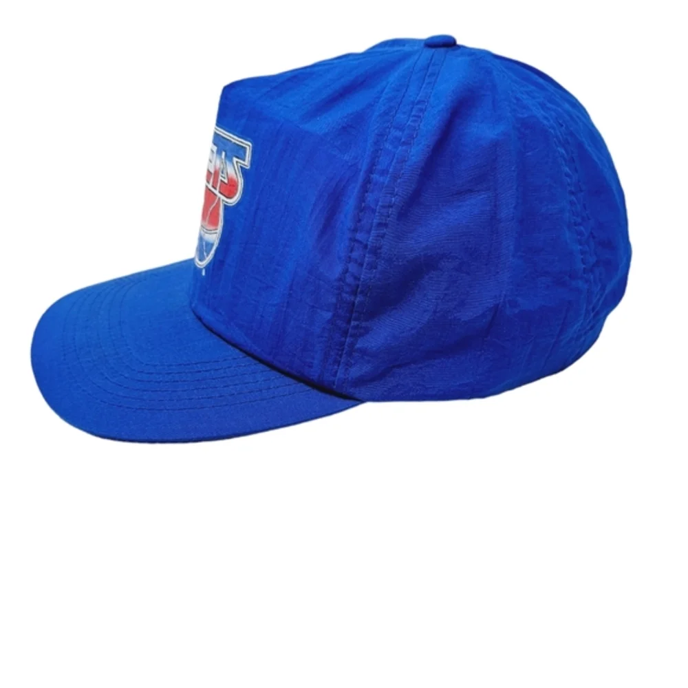 Vintage 90s NBA New Jersey Nets Hat Snapback‎ Old Logo Rare Archer Nylon Hat Cap